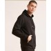 Black-Street Hoodie Gold Zipper Pocket